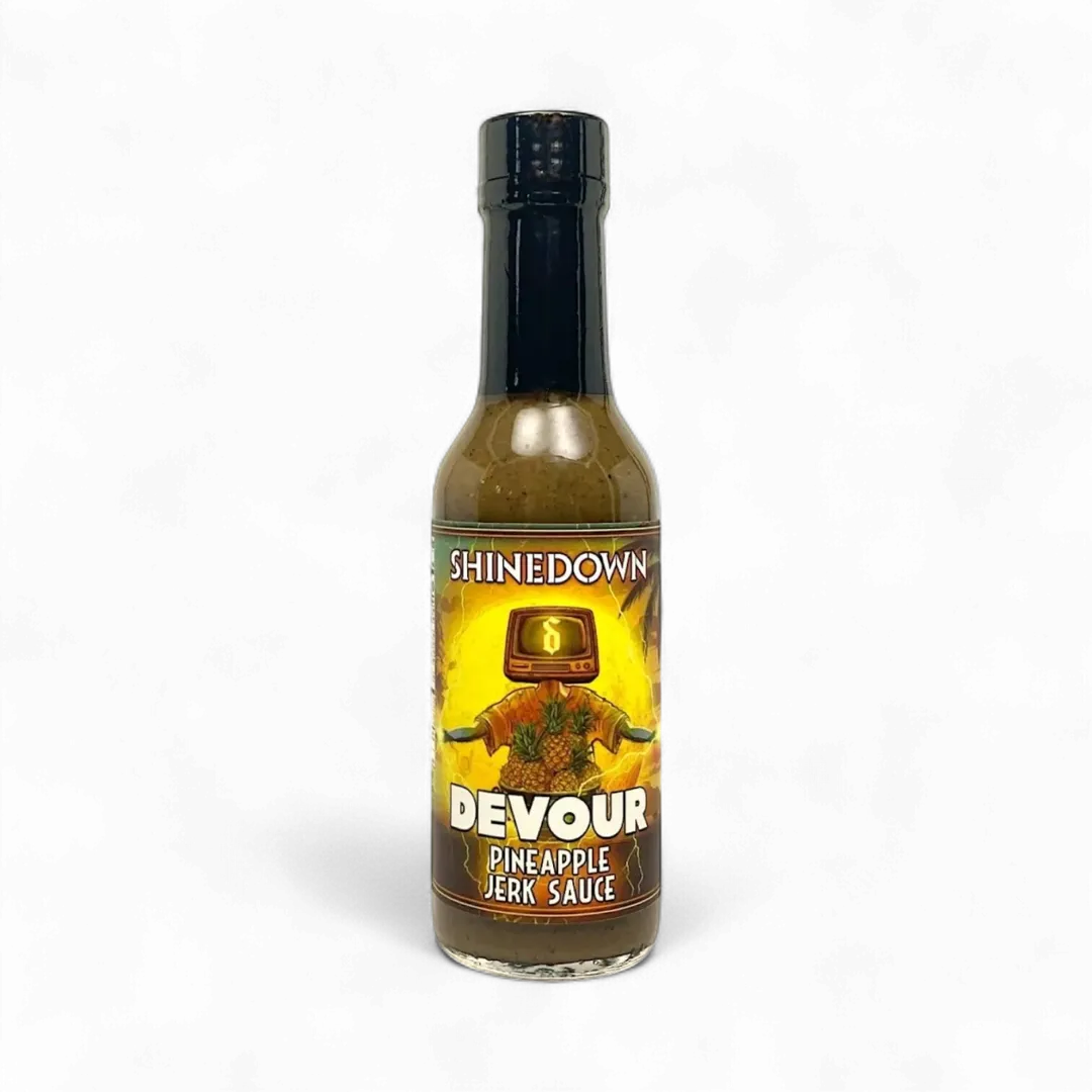 Shinedown's Devour Pineapple Jerk | 5oz Bottle | Heat Level 4/10