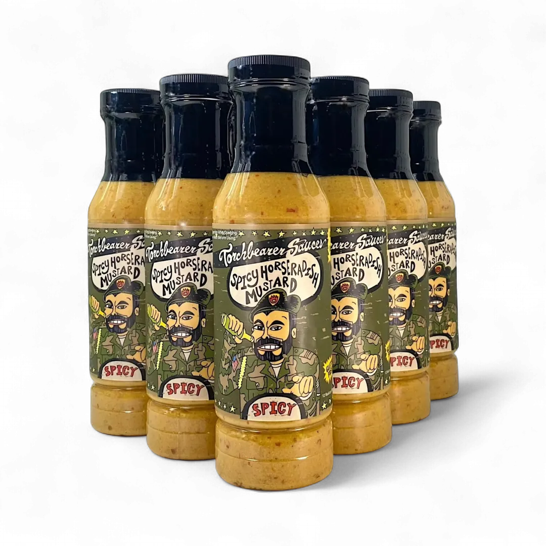 Spicy Horseradish Mustard | 12oz Bottle | Heat Level 2/10