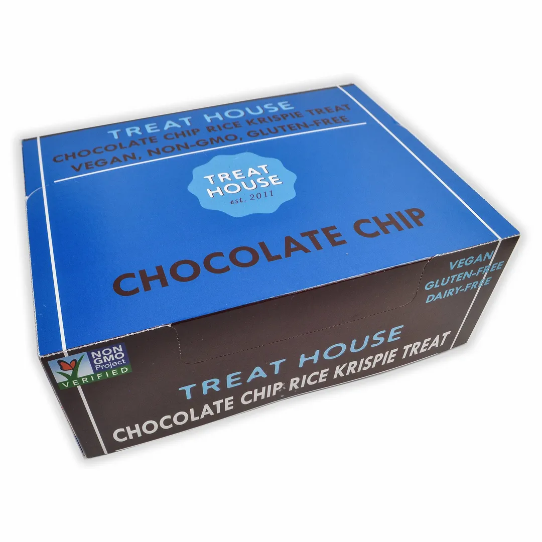 Chocolate Chip -Vegan, Non-GMO Krispie Rice Treat Bars