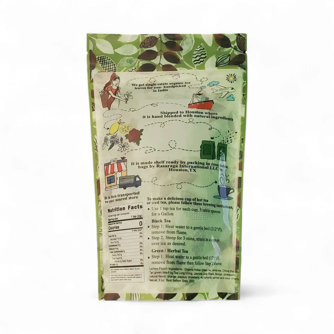 Lychee Peach Green Tea - 3 OZ (BEST SELLER)