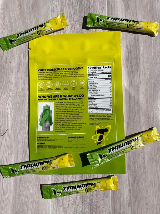 20 Count - Hydrogen Infused Electrolyte Powder - Lemonade