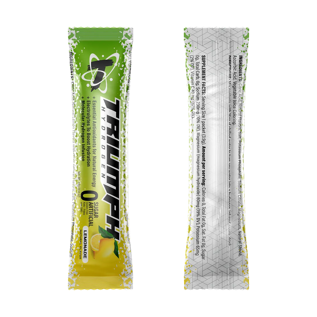 20 Count - Hydrogen Infused Electrolyte Powder - Lemonade