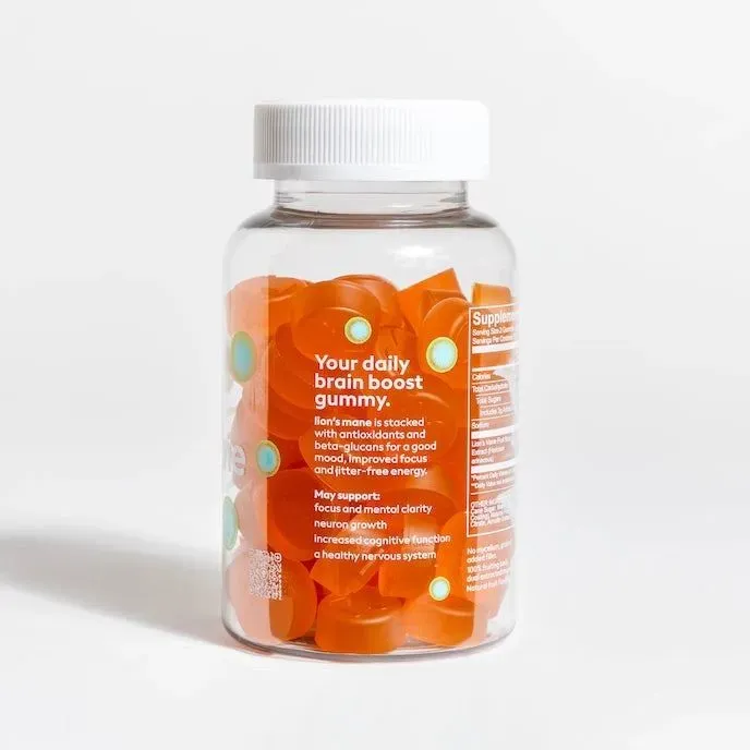 Lion's Mane Mushroom Gummies For Focus, Mood, Memory