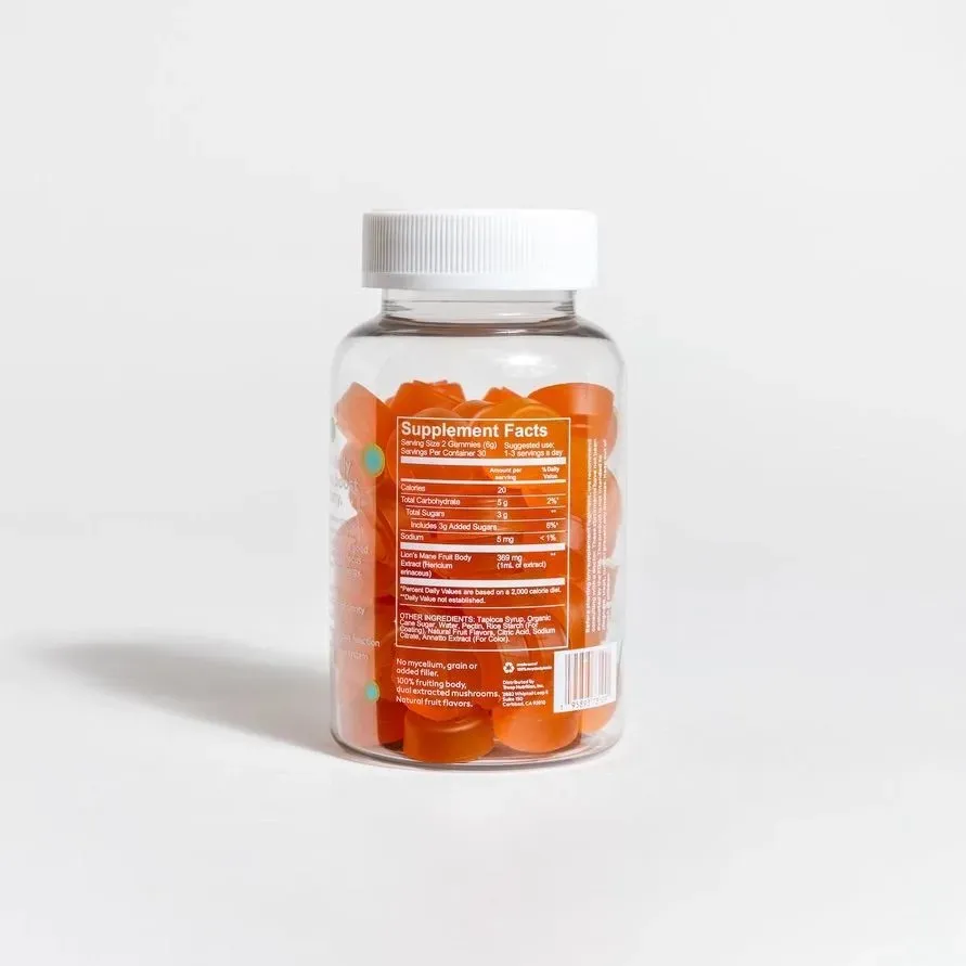 Lion's Mane Mushroom Gummies For Focus, Mood, Memory