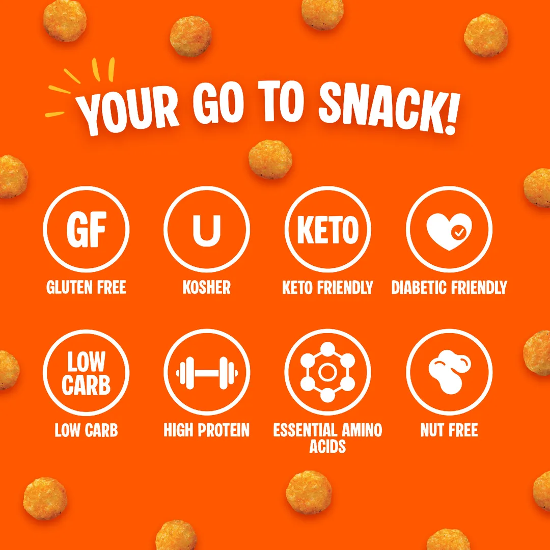Twin Peaks Ingredients Nacho Cheese Protein Puffs 10.6 oz (300g)