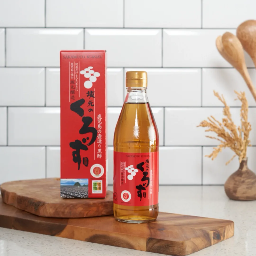 Amber Rice Vinegar (Kurozu) - 1 Year Aged Kurozu, 12 fl oz