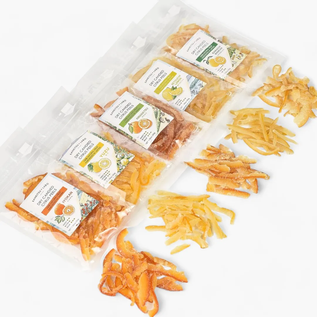 Dry Candied Japanese Citrus Peels - Variety Pack (5.11 oz)