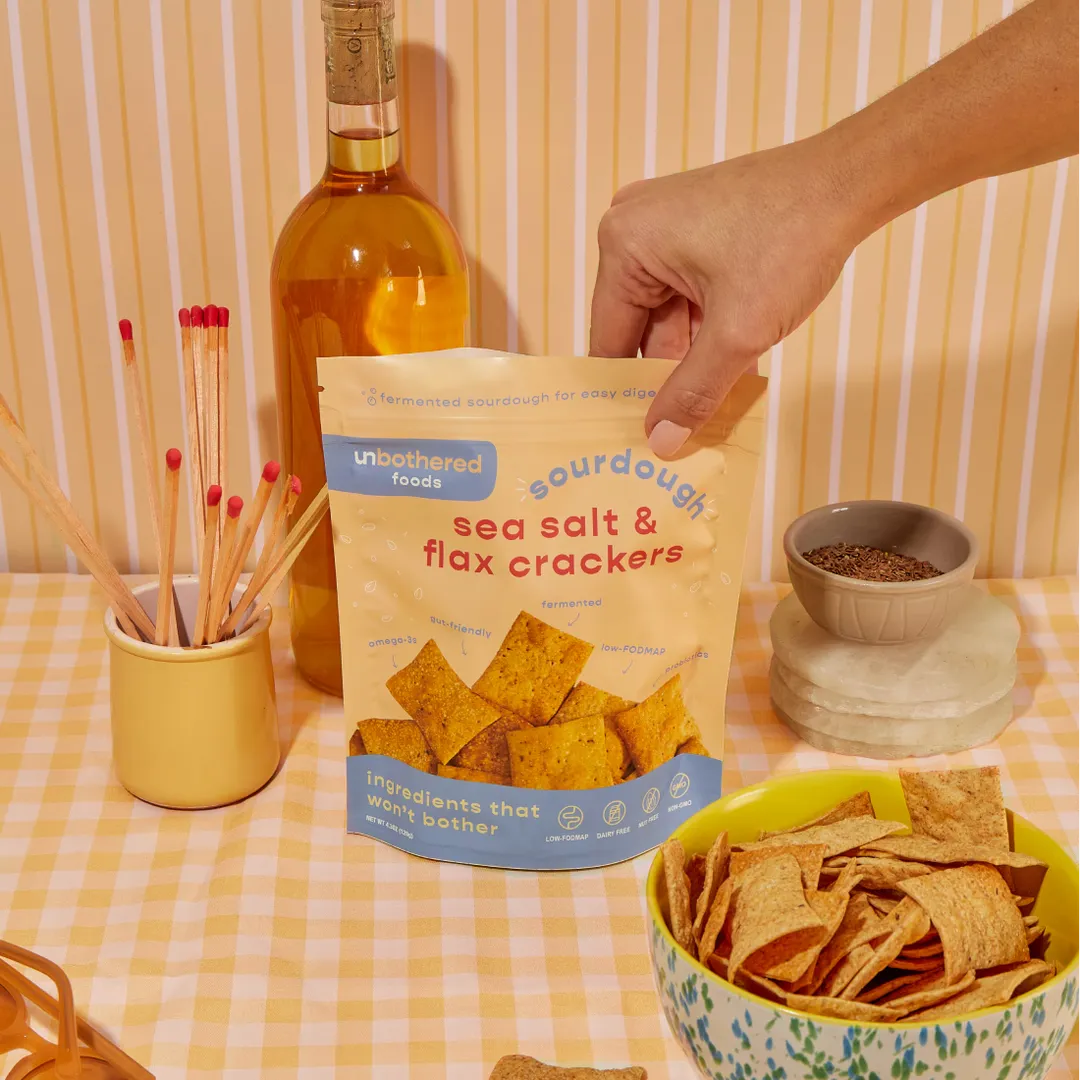 Sourdough Sea Salt & Flax Crackers | Snack | Charcuterie