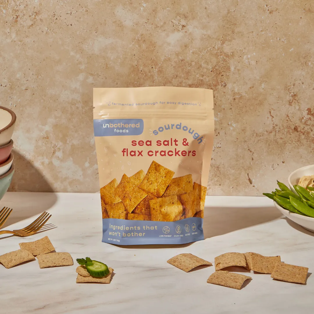 Sourdough Sea Salt & Flax Crackers | Snack | Charcuterie