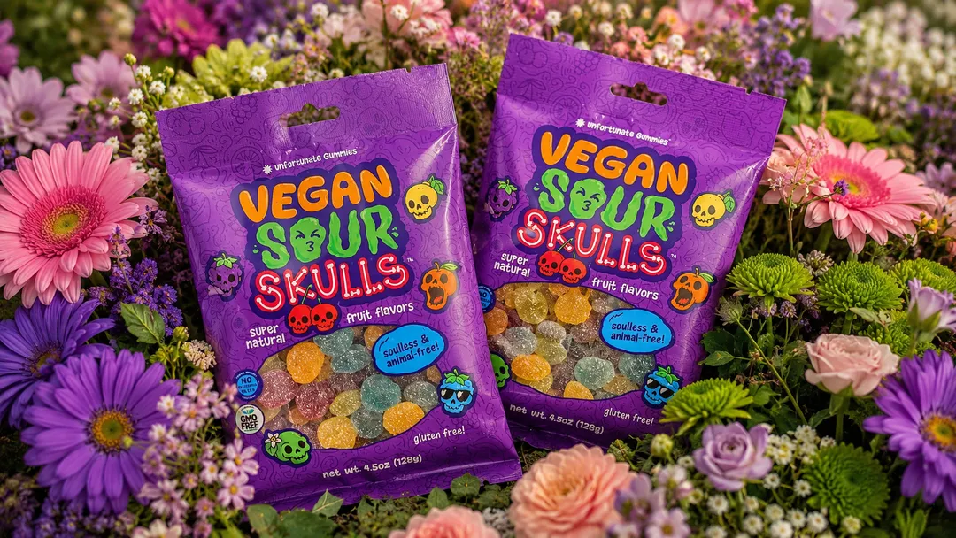 Vegan Sour Skulls Gummies