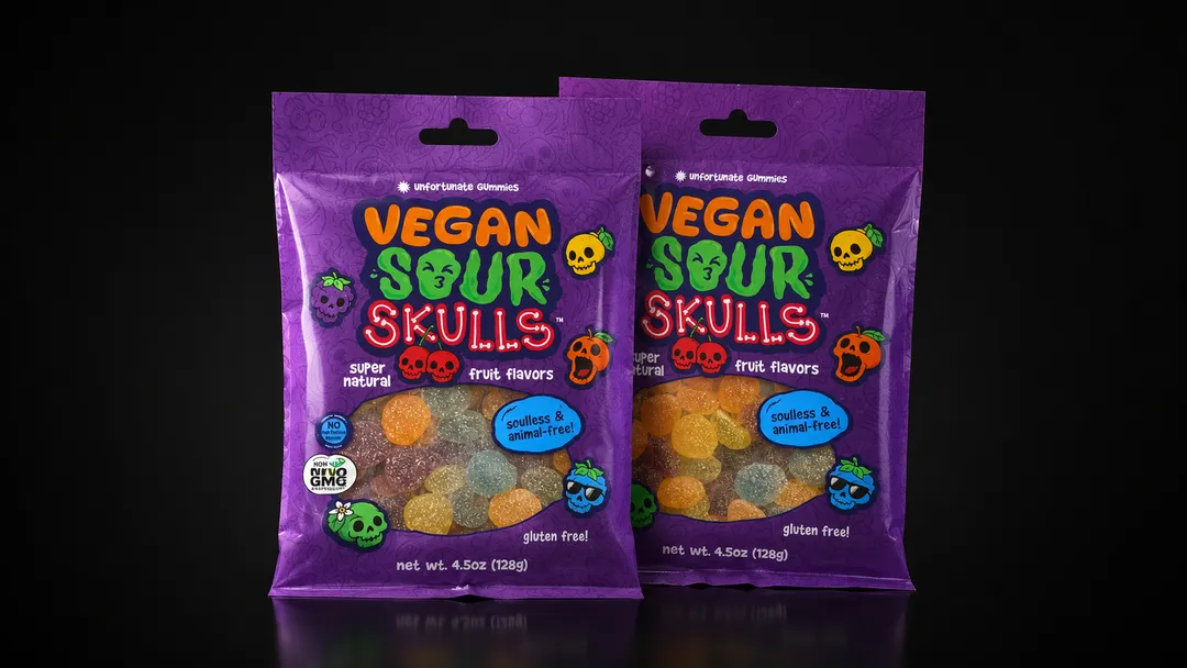 Vegan Sour Skulls Gummies
