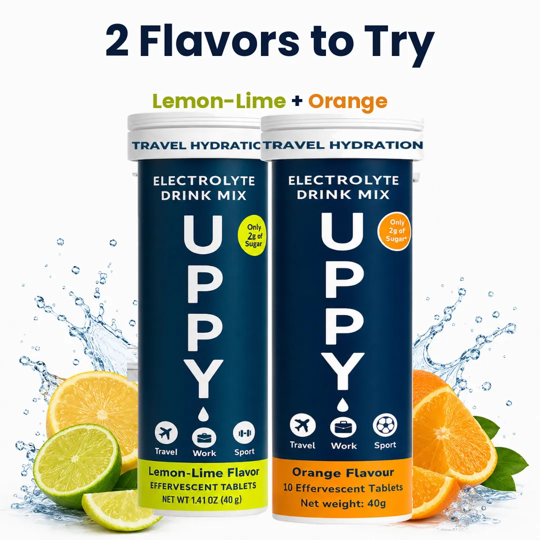 Uppy! Travel Essential Electrolyte Duo Pack (2 Flavors)