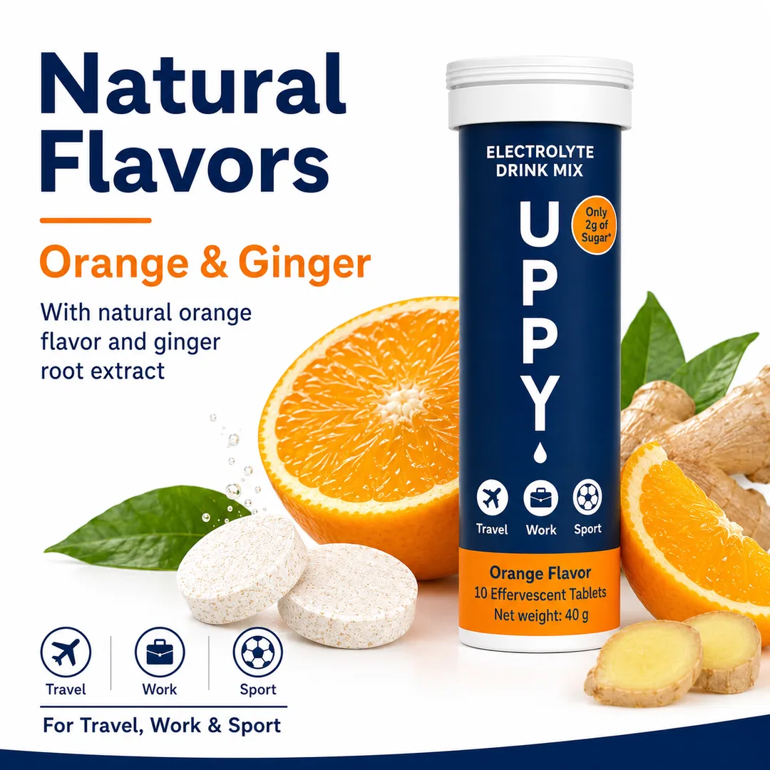 Uppy! Orange Travel Essential Electrolyte Drink Mix