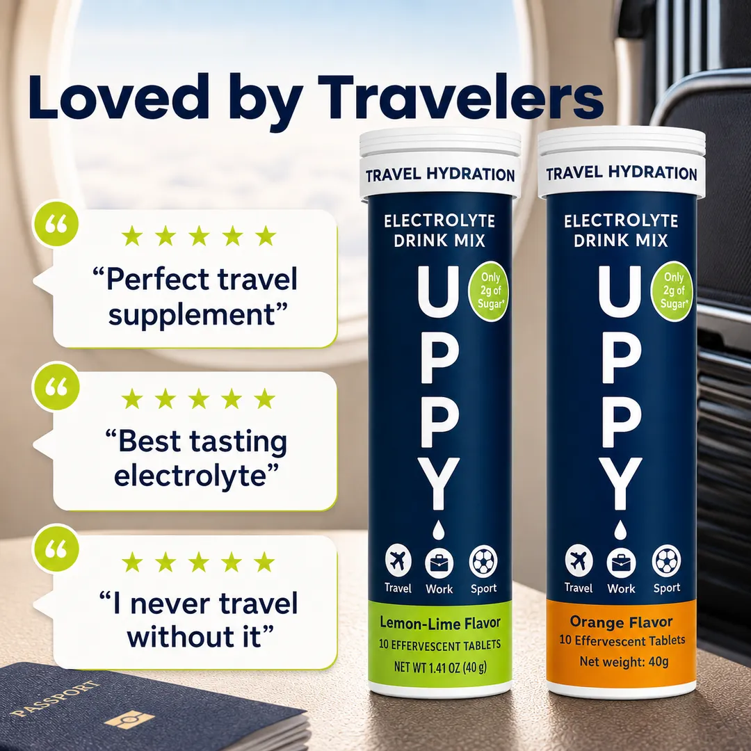 Uppy! Travel Essential Electrolyte Duo Pack (2 Flavors)