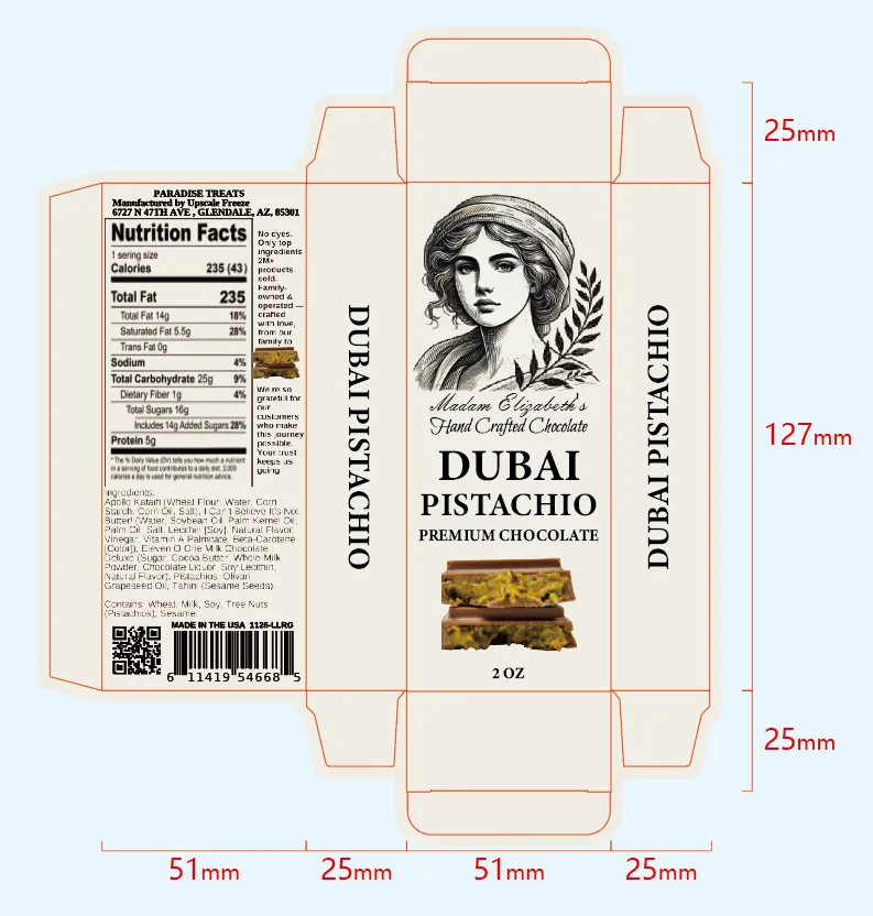 DUBAI PISTACHIO 2 OZ