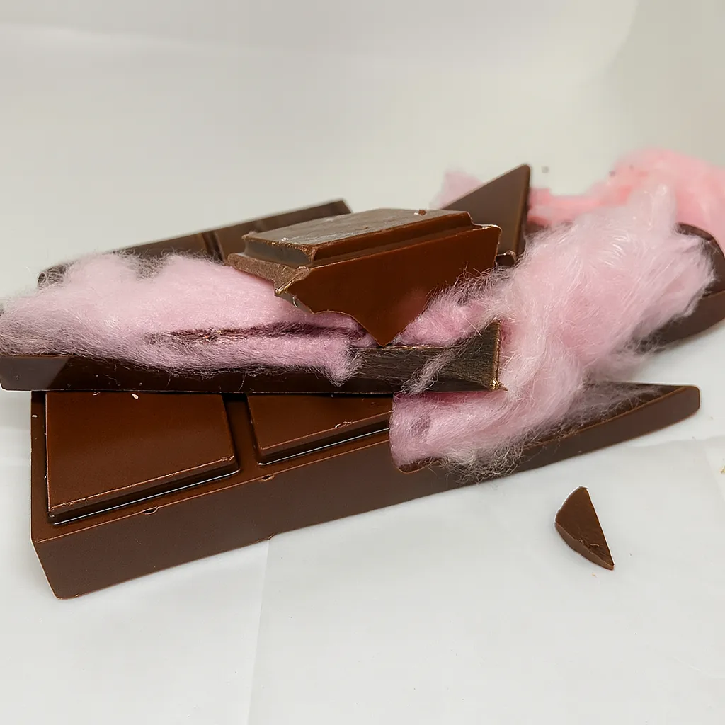 Cotton candy chocolate (angel hair bar)