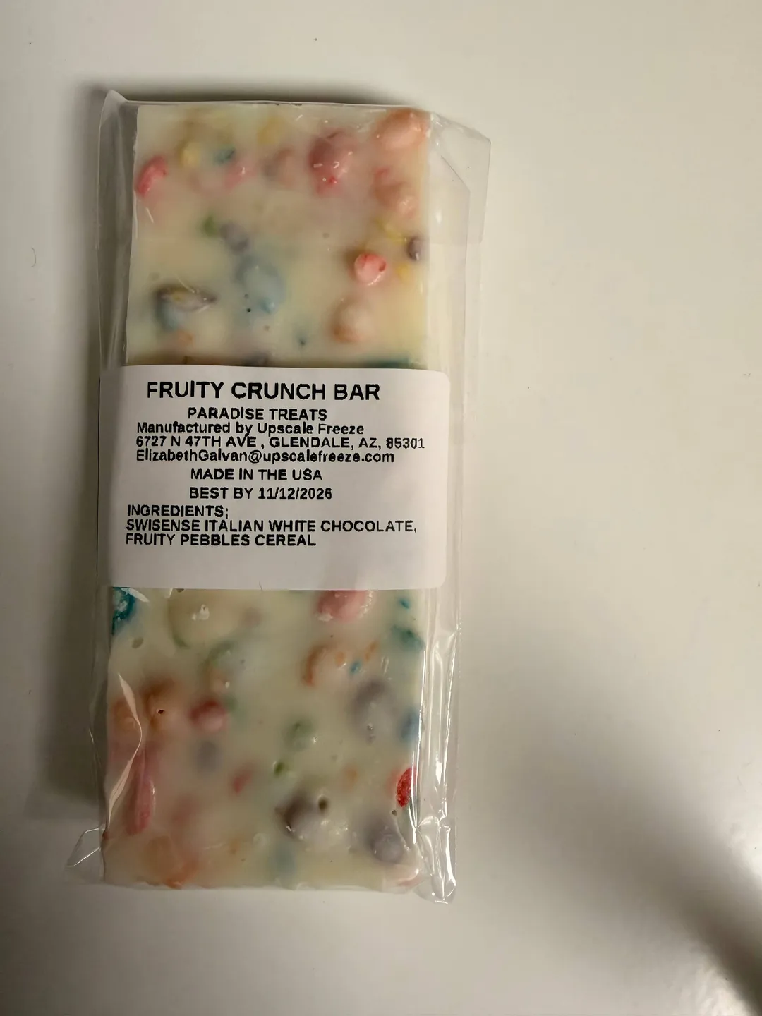 Fruity crunch bar