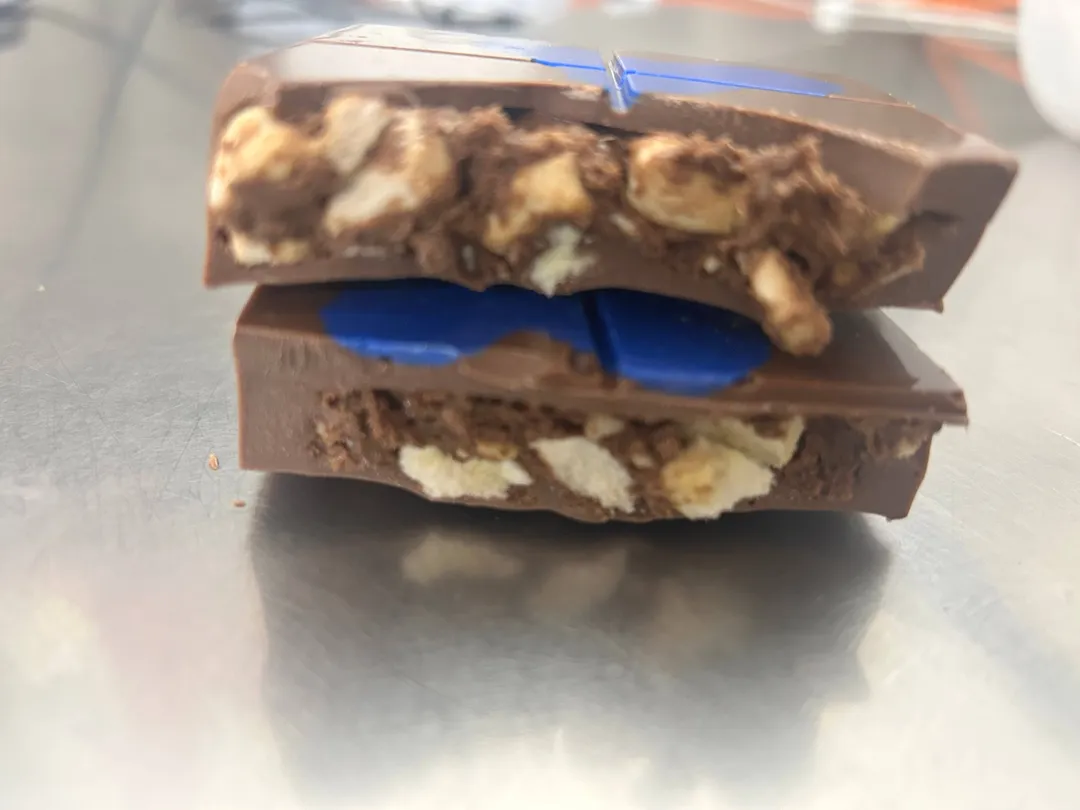 Nutella banana crunch  chocolate bar