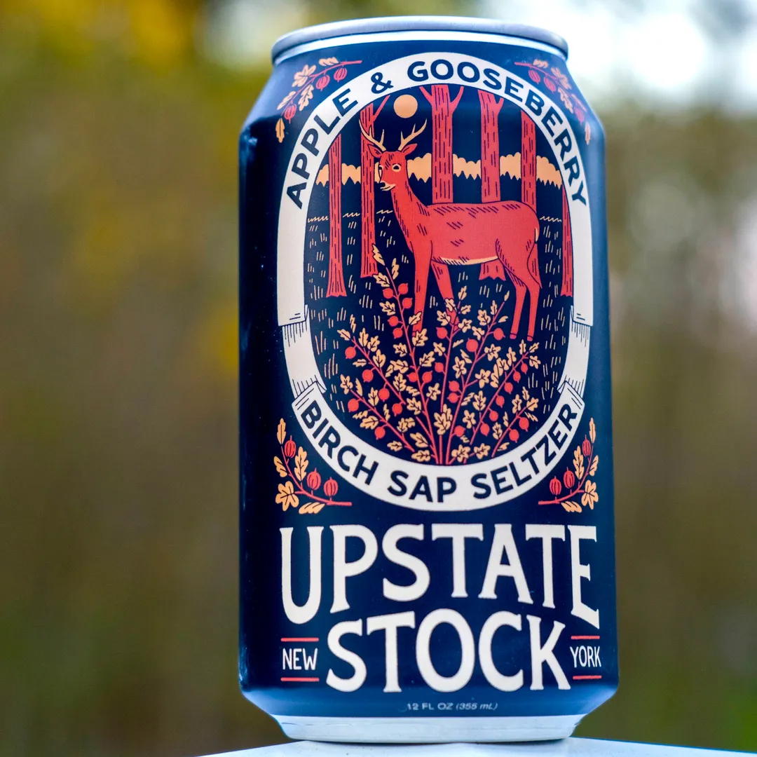 Apple and Gooseberry Birch Sap Seltzer