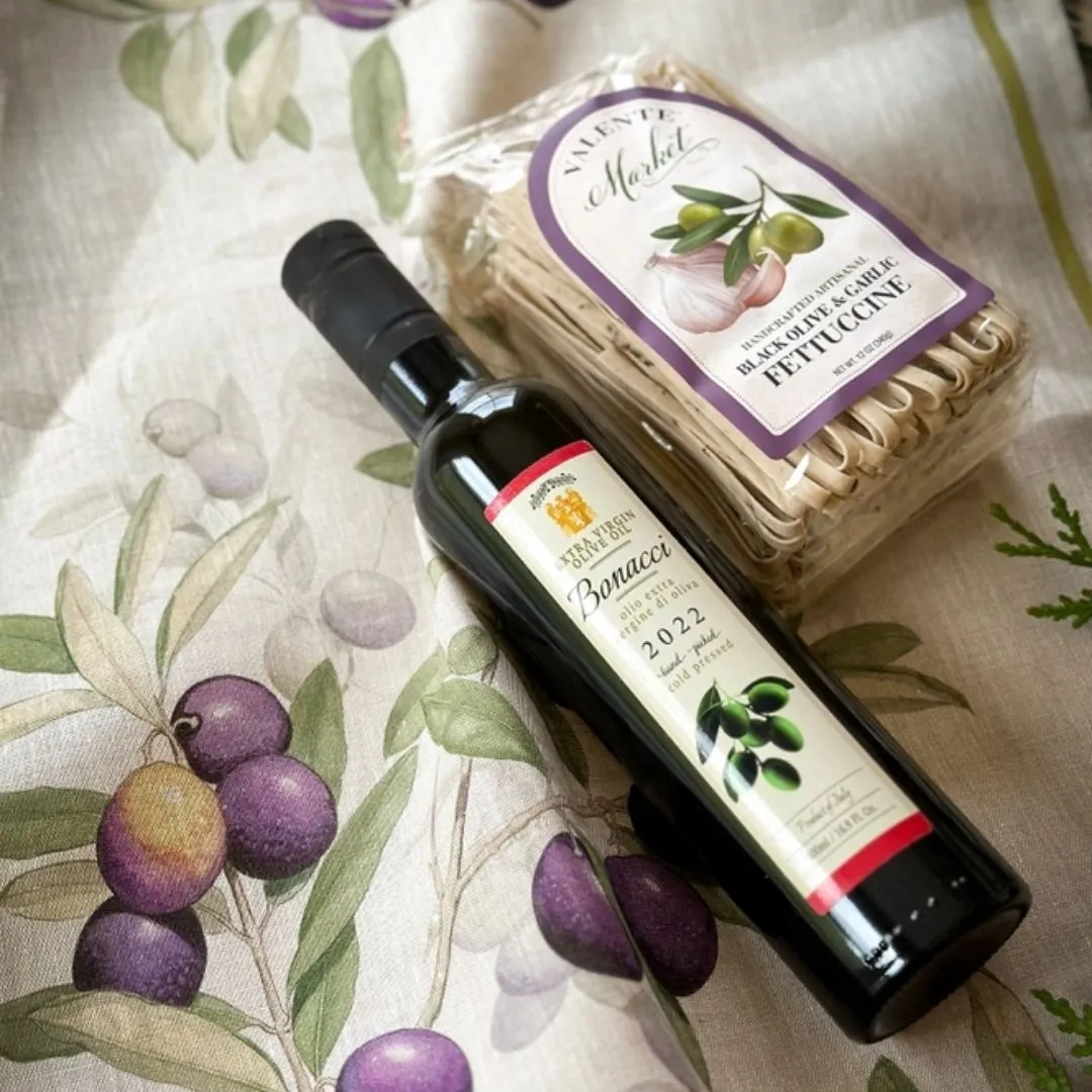 Black Olive and Garlic Fettuccine