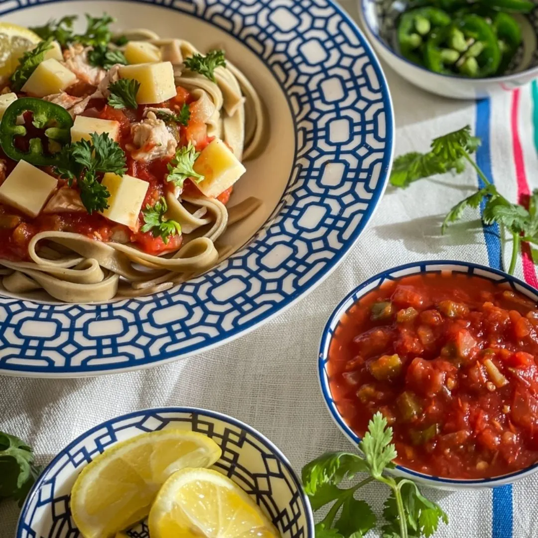 Mild Salsa Fettuccine