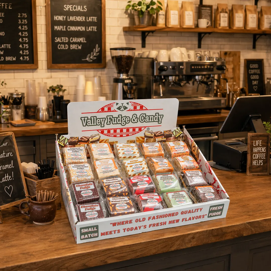 40 Pack Countertop Fudge Display