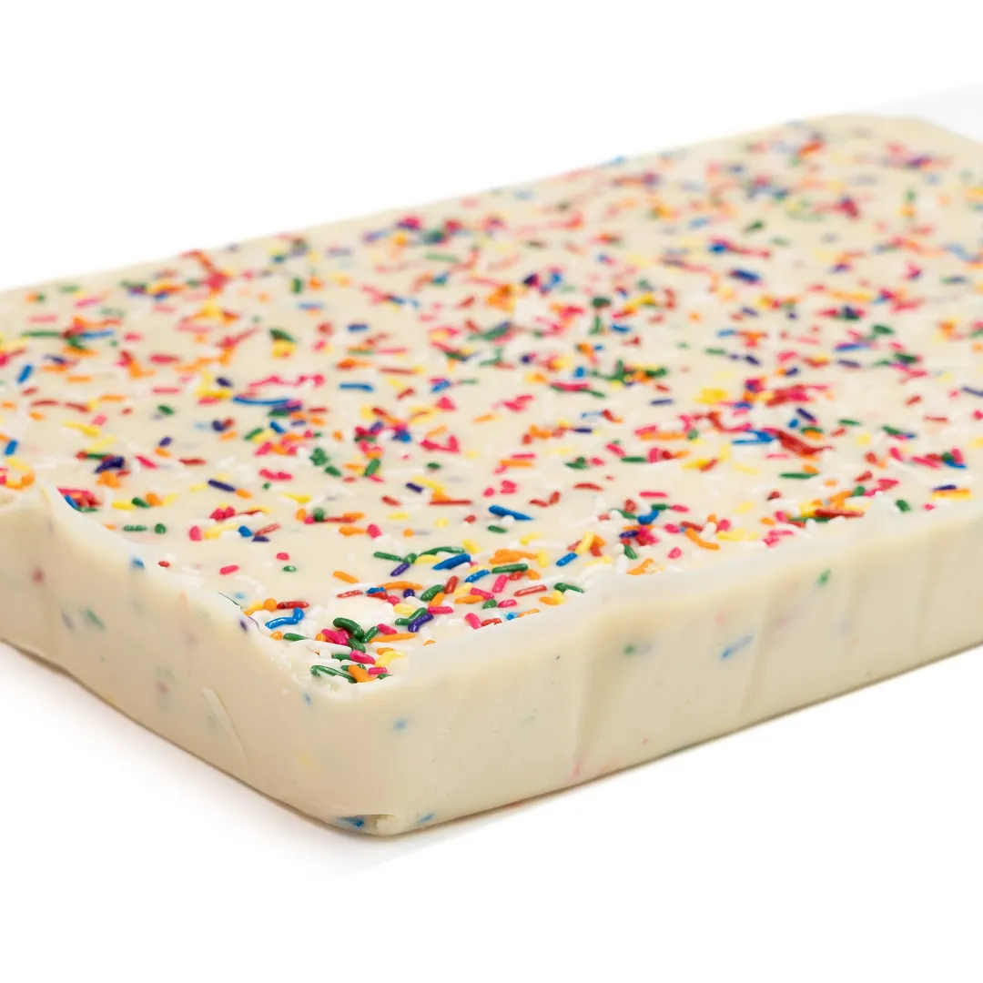 Birthday Cake 6 lb. Fudge Slab