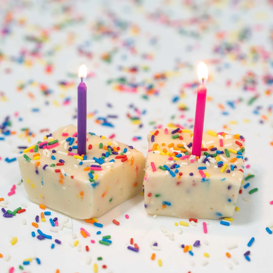 Birthday Cake 6 lb. Fudge Slab