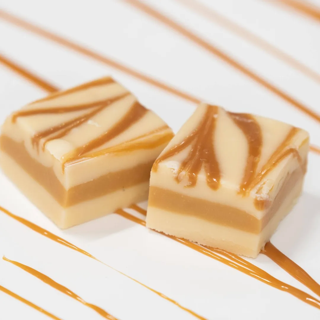 Caramel Vanilla Swirl 6 lb. Fudge Slab