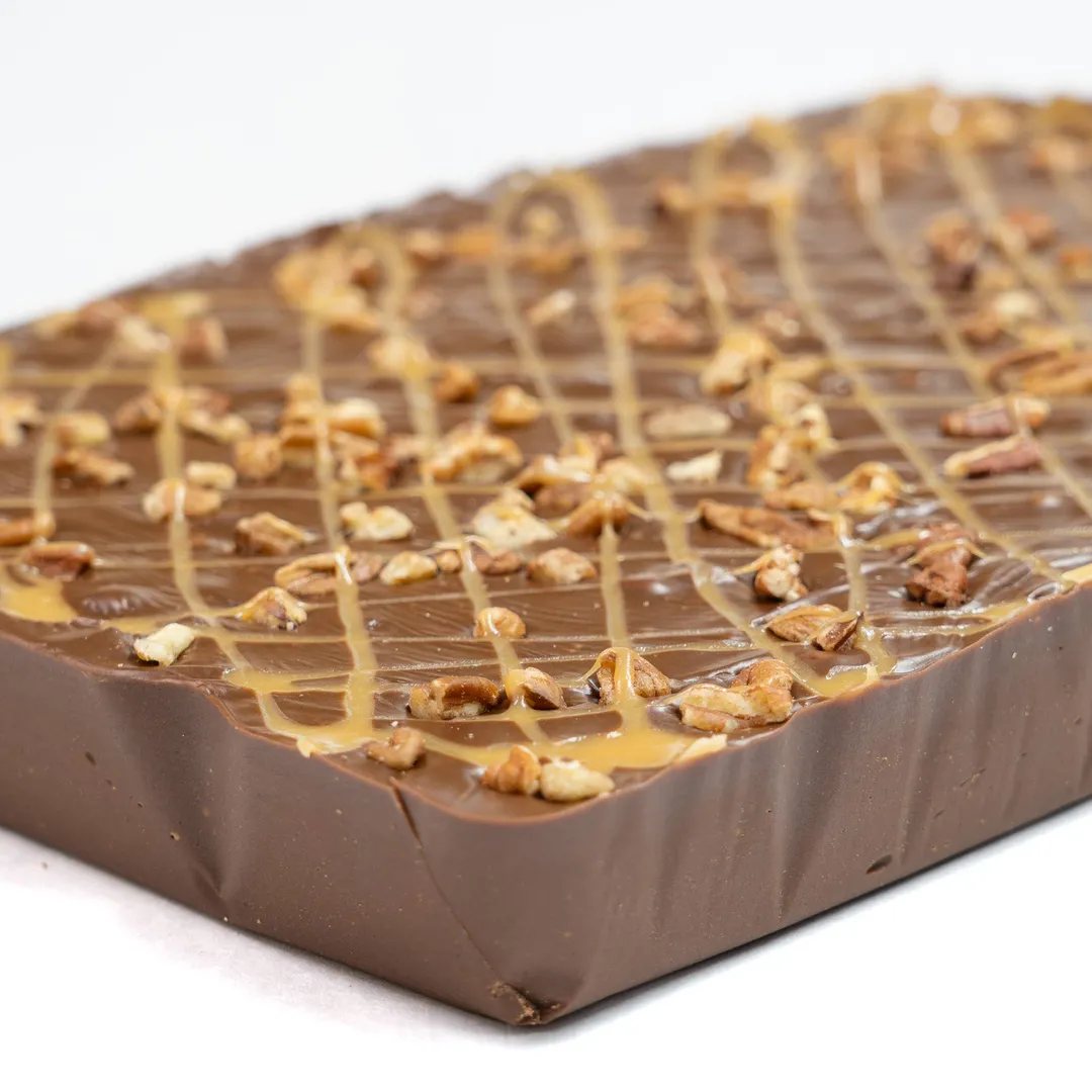 Chocolate Caramel Pecan 6 lb. Fudge Slab