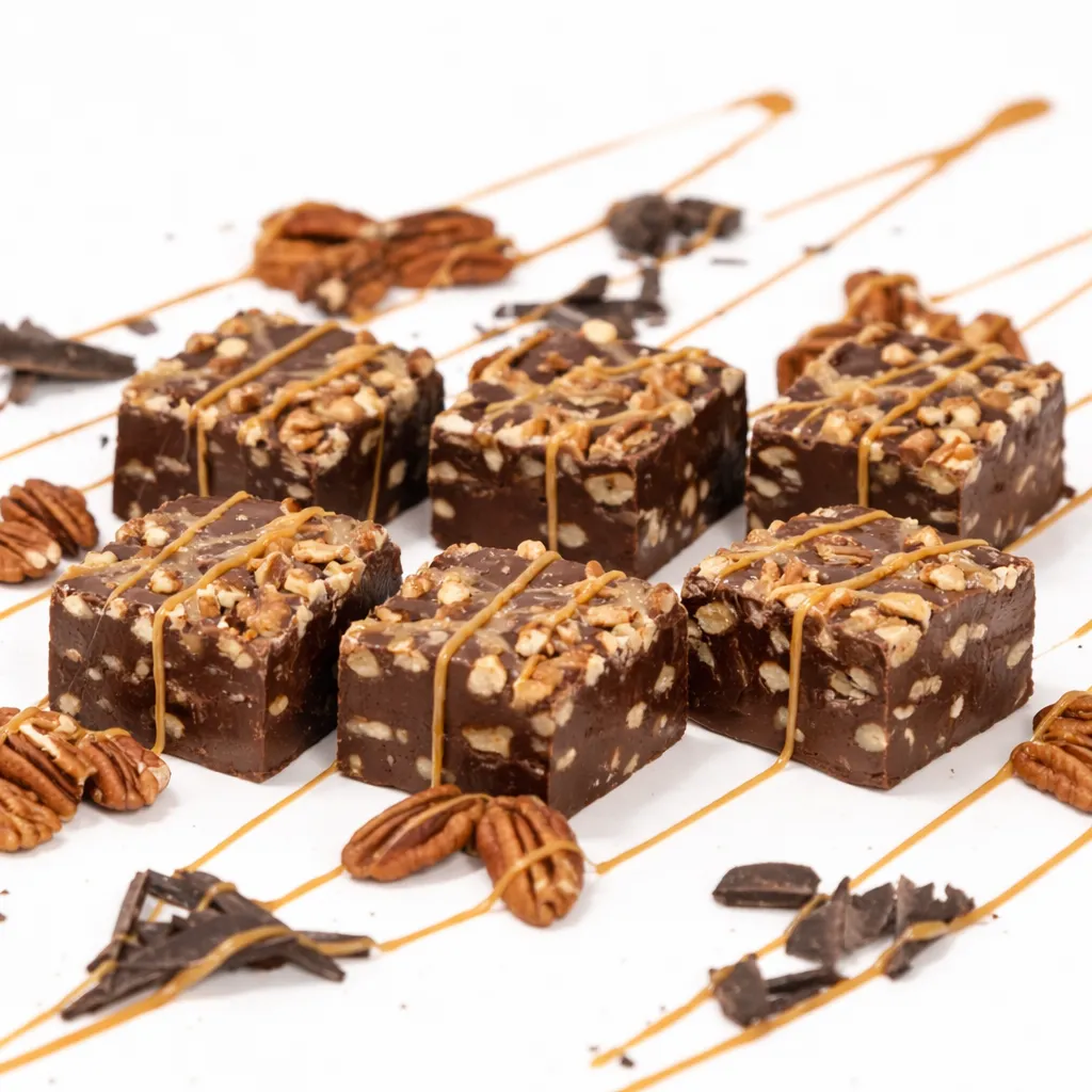 Chocolate Caramel Pecan Fudge 6-Pack Countertop Refill