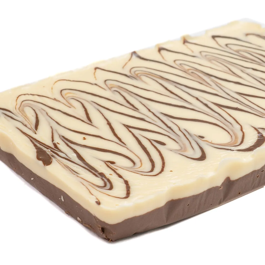 Chocolate Vanilla Swirl 6 lb. Fudge Slab