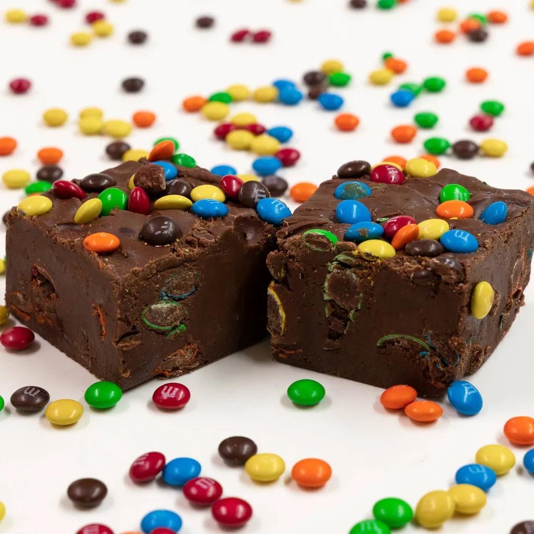 Chocolate with M&M's 1/2 lb. Fudge Bar