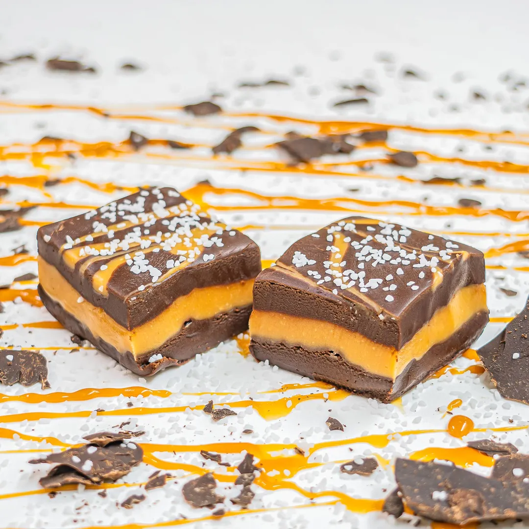 Dark Chocolate Caramel Sea Salt 6 lb. Fudge Slab