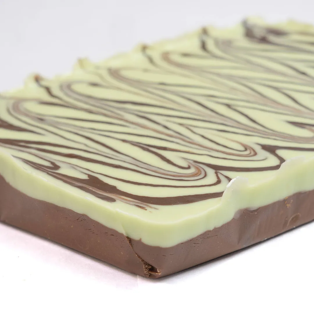 Mint Chocolate Swirl 6 lb. Fudge Slab