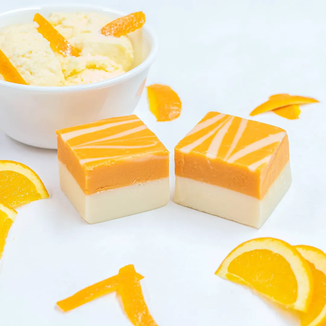 Orange Cream 6 lb. Fudge Slab