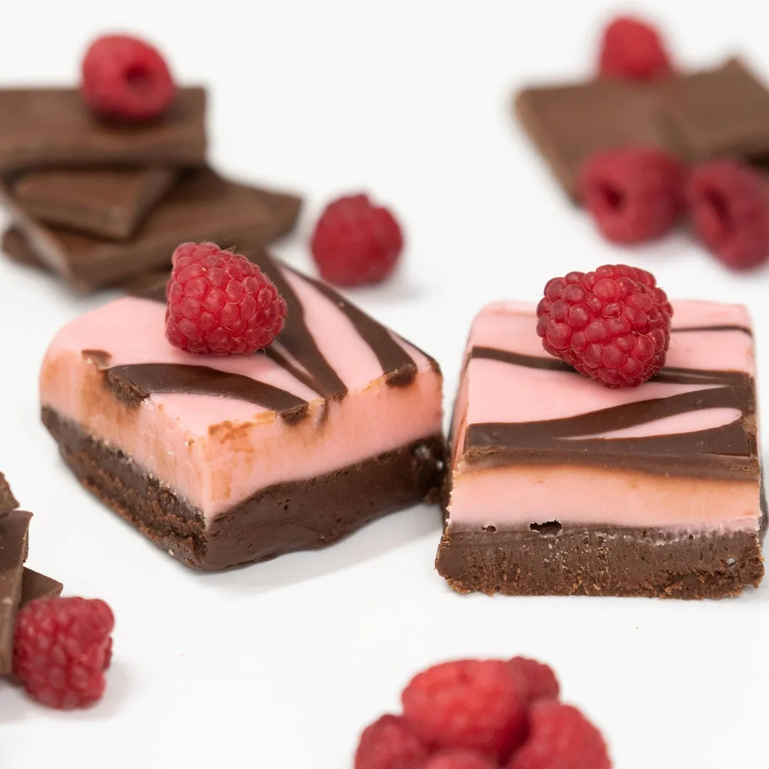 Raspberry Chocolate Swirl 1/2 lb. Fudge Bar