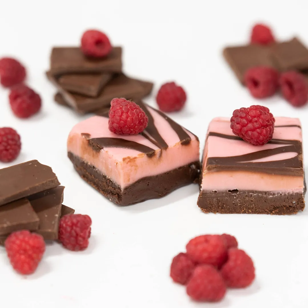 Raspberry Chocolate Swirl 6 lb. Fudge Slab