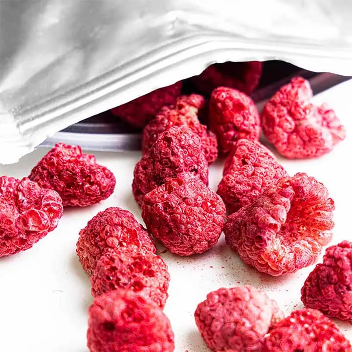 Freeze-Dried Raspberry, Whole - Grade A Raspberries - Ideal for Desserts