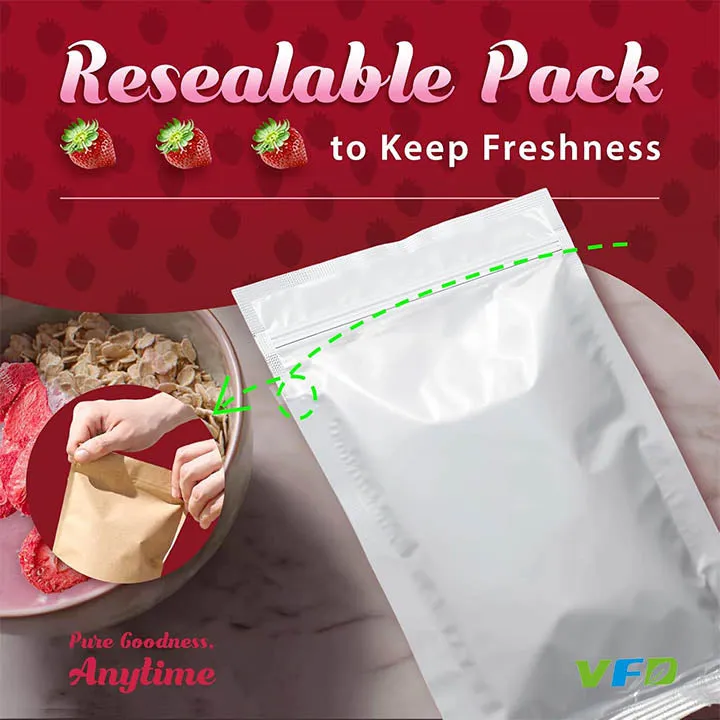 Freeze-Dried Strawberry Slices For Baking and Smoothies - No added sugar