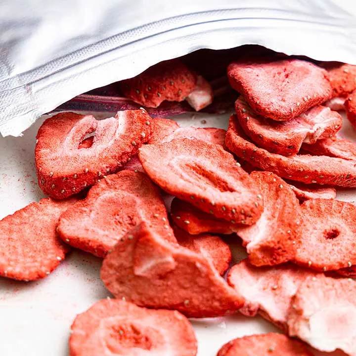 Freeze-Dried Strawberry Slices For Baking and Smoothies - No added sugar