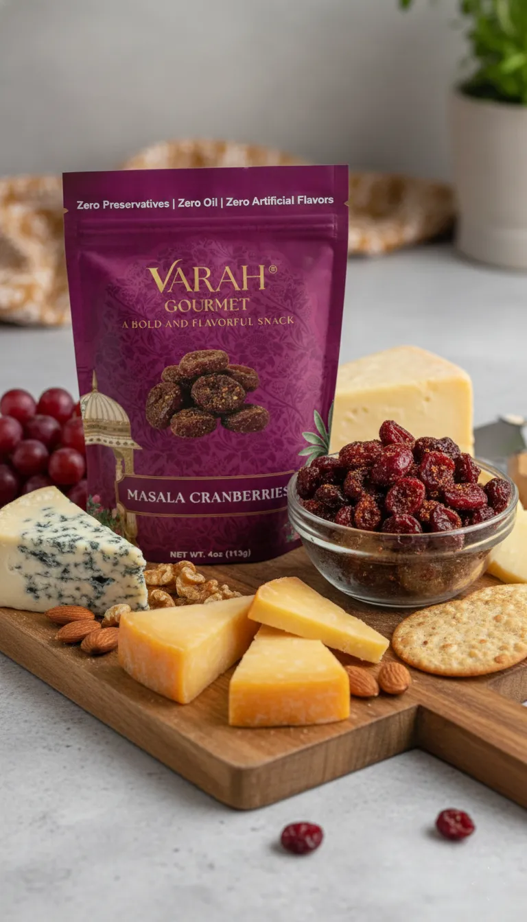 Masala Cranberries - Savory Indian-Spiced Dried Cranberries