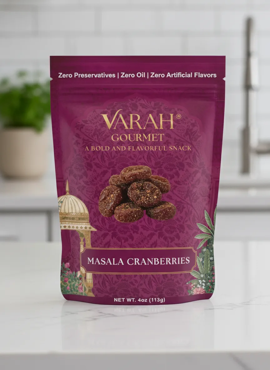 Masala Cranberries - Savory Indian-Spiced Dried Cranberries