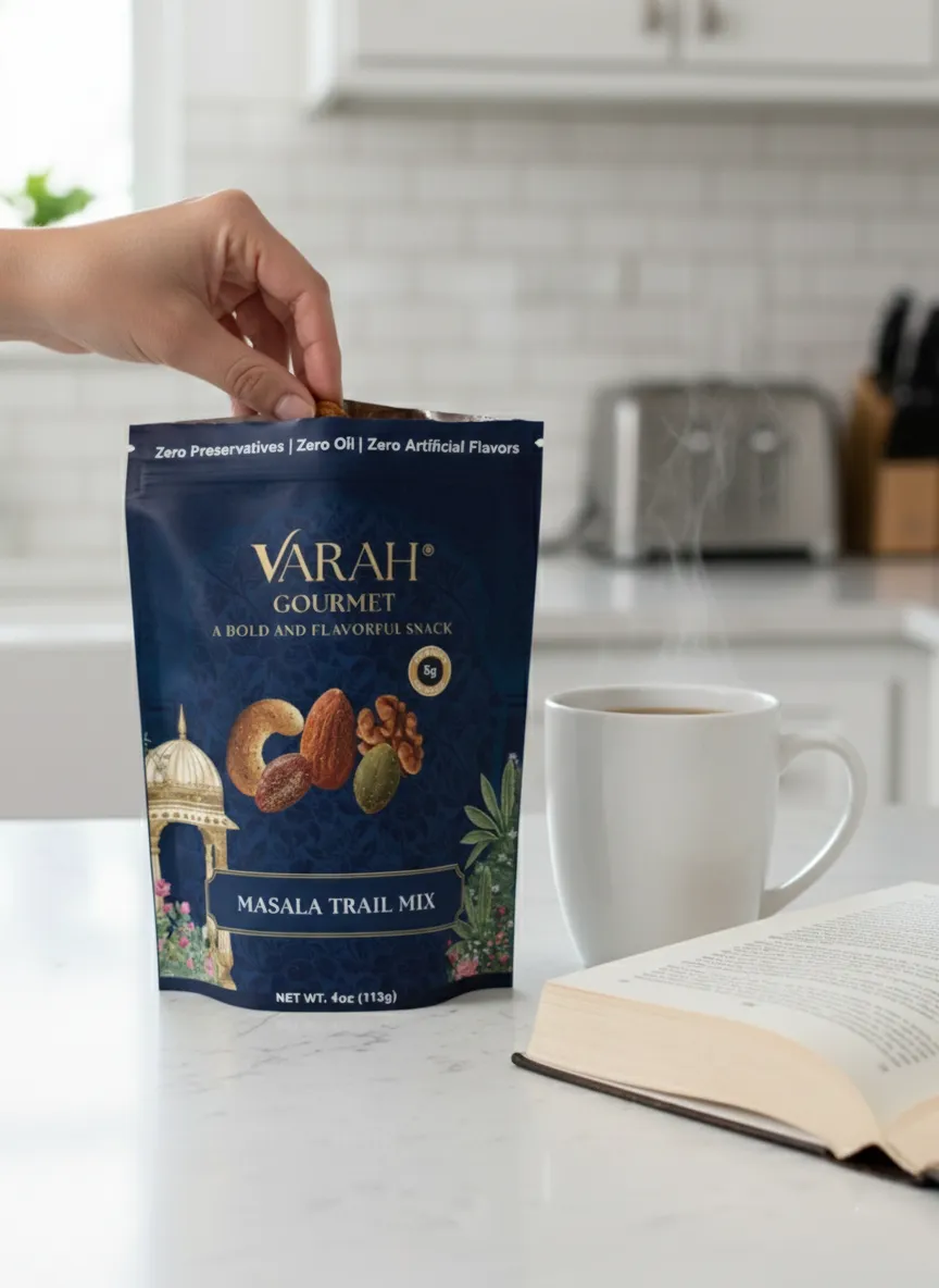 Masala Trail Mix — Savory Indian-Spiced Nuts & Seeds