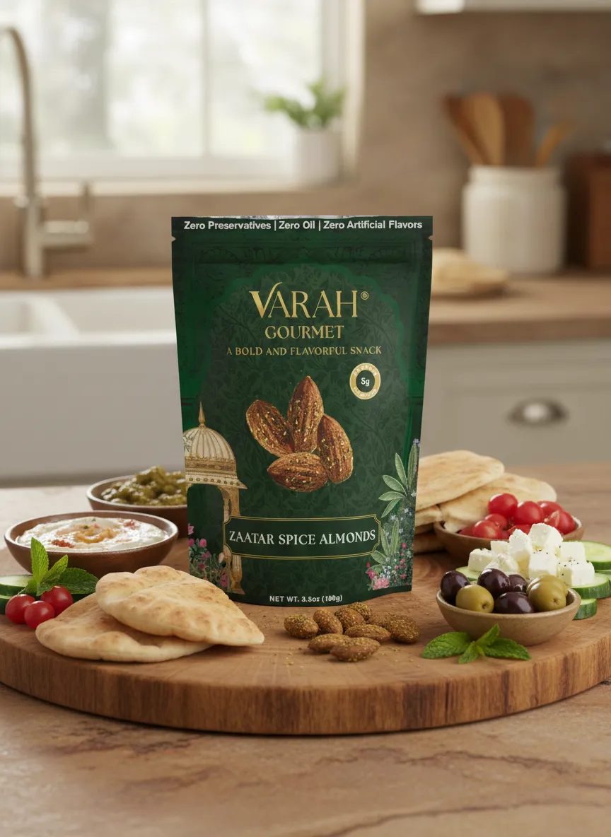 Zaatar Spice Almonds — Middle Eastern–Spiced Roasted Almonds