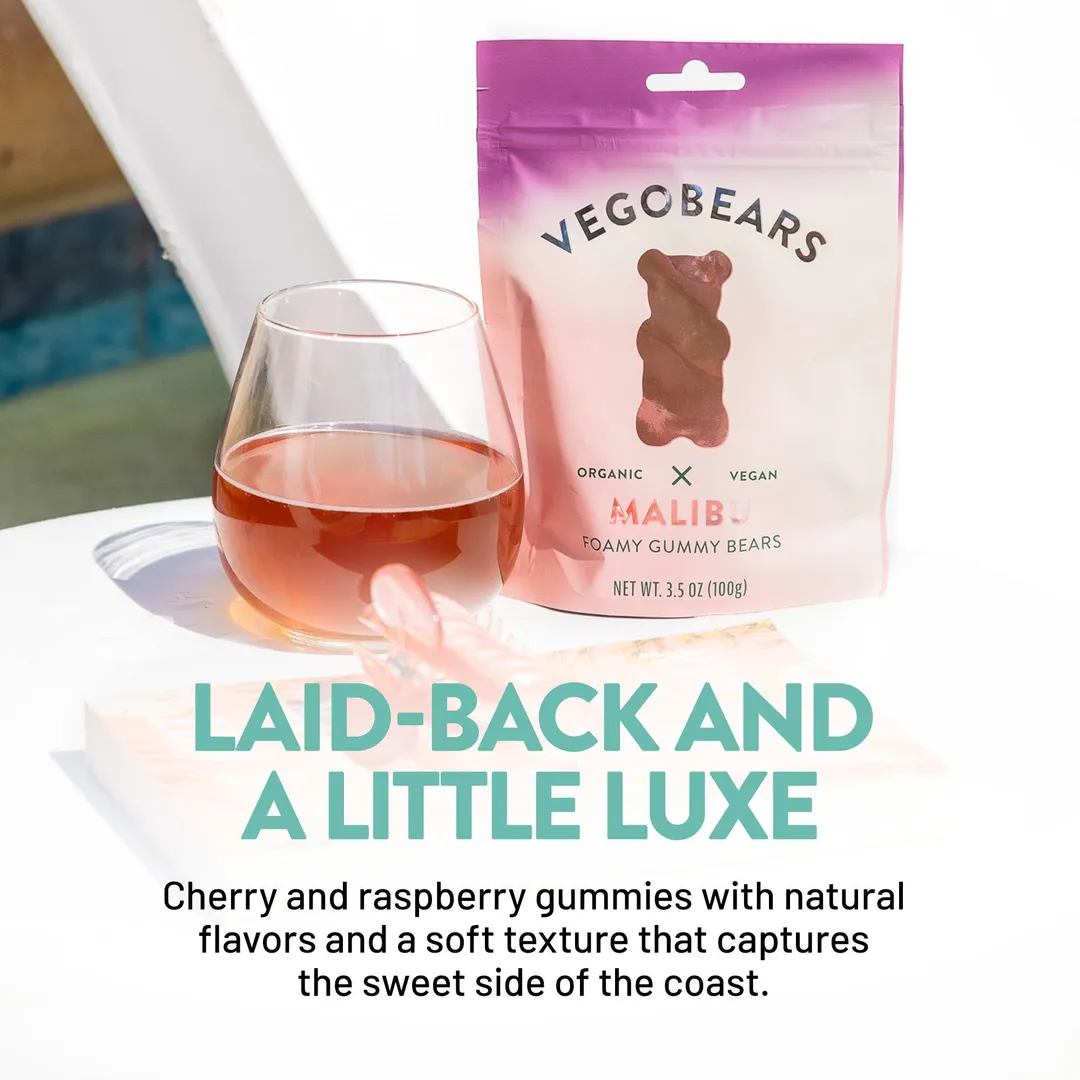 Vegobears - Malibu 3.5oz. (10 Pack) Organic Gummy Bears