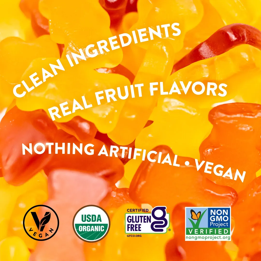 Vegobears, Santa Monica 4oz. (10 Pack) - Organic Gummy Bears