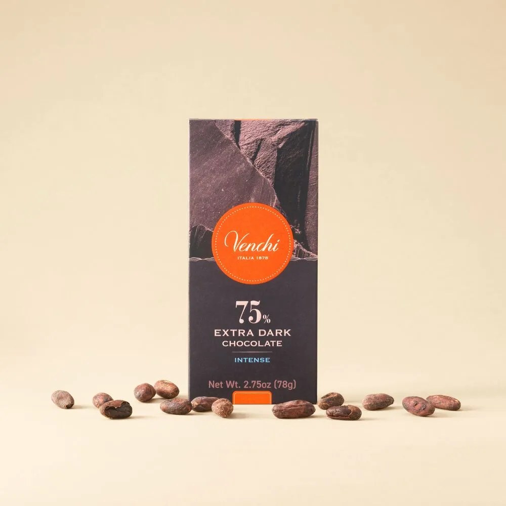 75% Extra Dark Chocolate Bar (12-Pack)