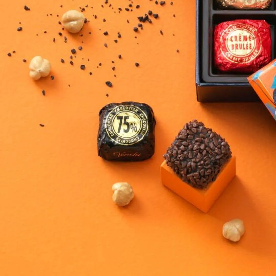 Chocoviar 75% Extra Dark Chocolate - Italian Gourmet Candy