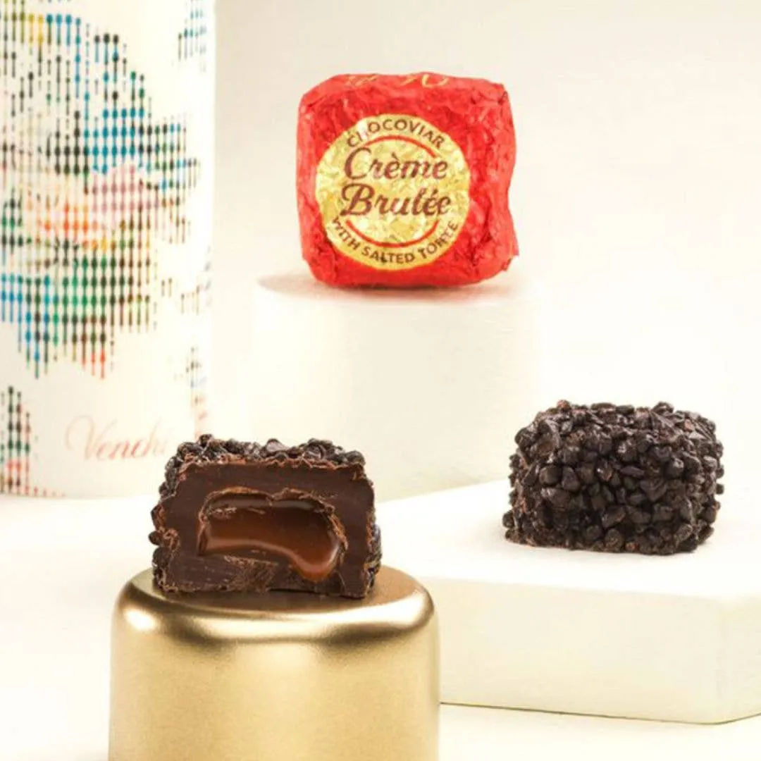 Chocoviar Creme Brulee - Italian Gourmet Chocolate Pieces
